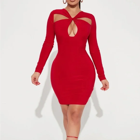 Fashion Nova Dresses Red Fashion Nova Dress Francesca Mini